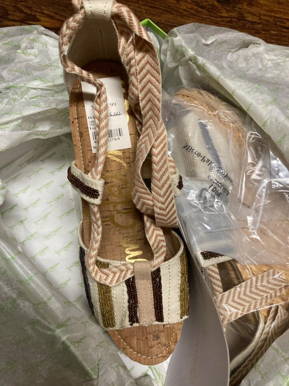 Sam Edelman Women's Wedge Sandals, Heels, Size 9.5 US -New In Box - Picture 2 of 8